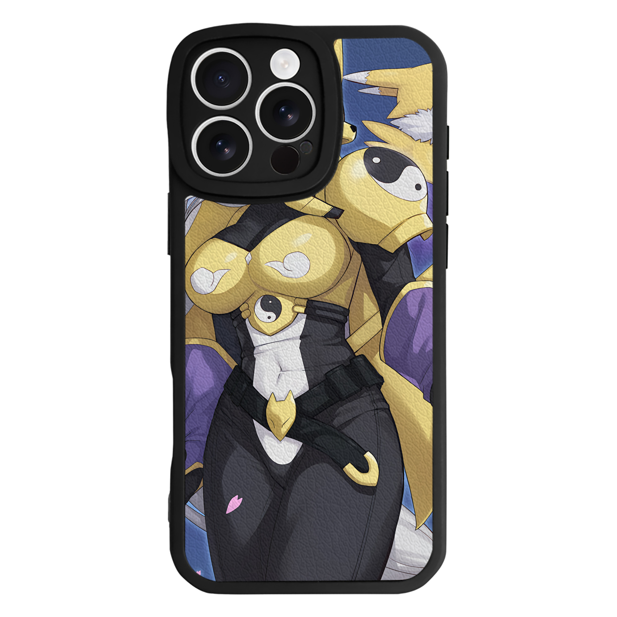 （画像用） Digimon デジタルモンスター/デジモン 【iPhone 16シリーズ対応】シリコンスマホケース（レザー調） 材質：シリコン